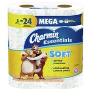 Charmin Essentials Toilet Paper 6 Rolls 352 sheet 60251